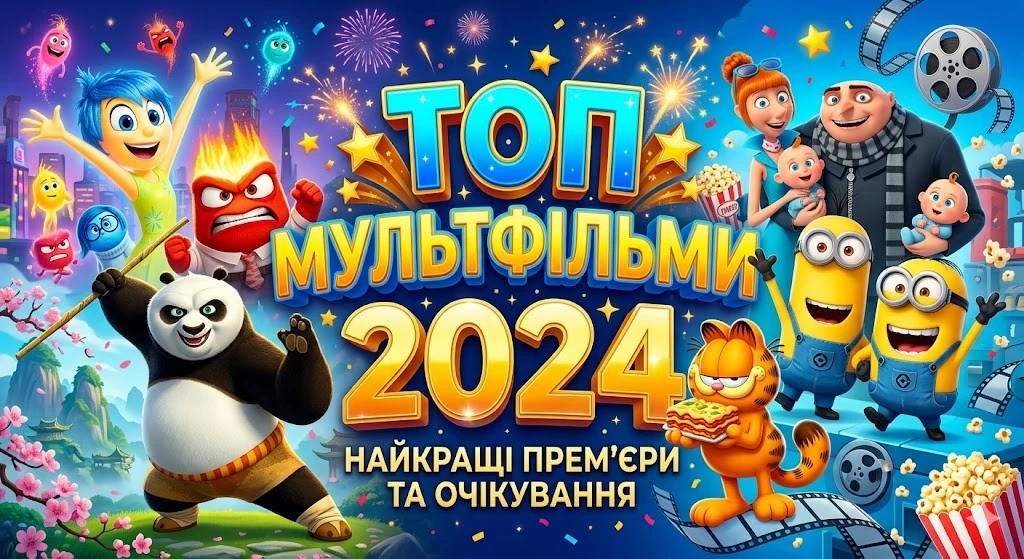 Топ мультфільми 2024 для дорослих і дітей