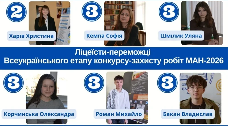 Юні науковці з Дрогобича підкорили всеукраїнську МАН: шість медалей за актуальні дослідження
