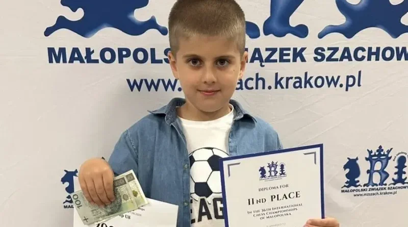 Юний шахіст із Трускавця Мурат Бардакчи виборов «срібло» на міжнародному турнірі в Кракові