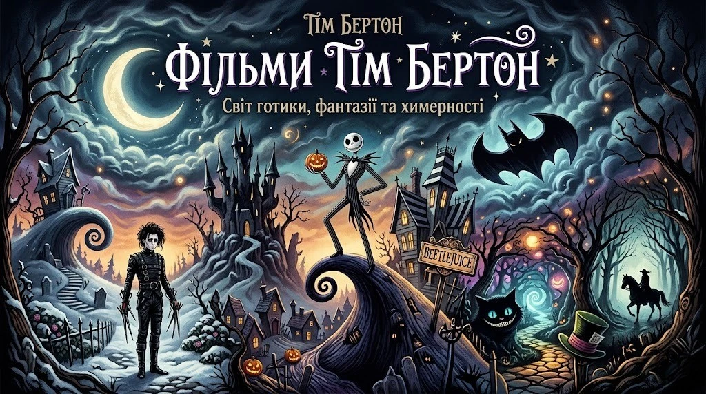 Темна фантазія в кіно: творчий шлях Тіма Бертона